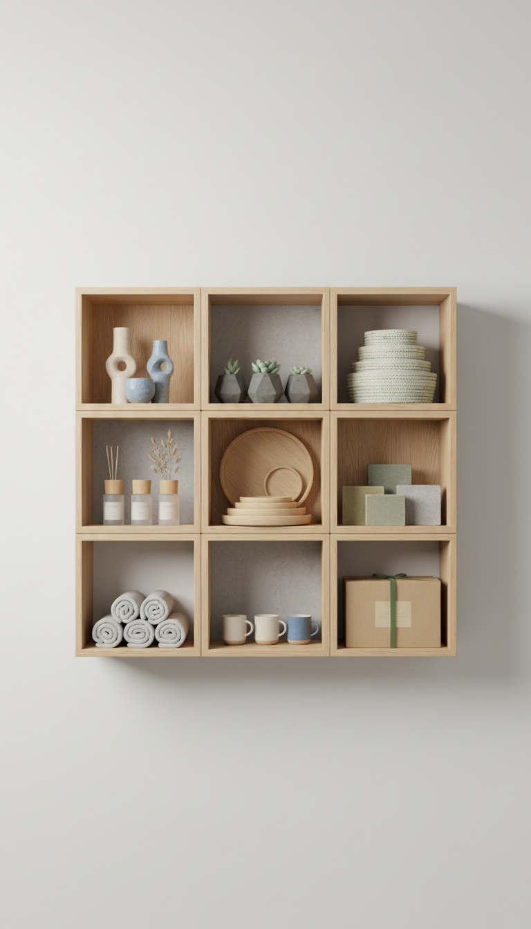 Modular oak shelf system