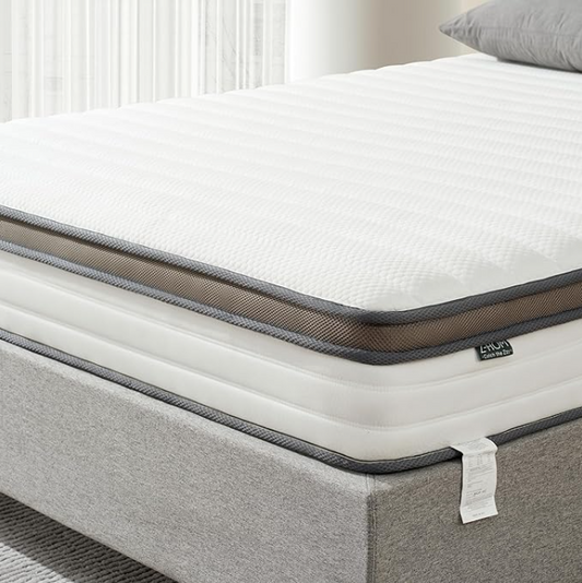 Z-hom Queen Mattresses, 10 Inch Queen Memory Foam and Spring Hybrid Mattress, Mattress in a Box with Independent Spring