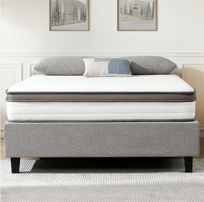 Z-hom Queen Mattresses, 10 Inch Queen Memory Foam and Spring Hybrid Mattress, Mattress in a Box with Independent Spring