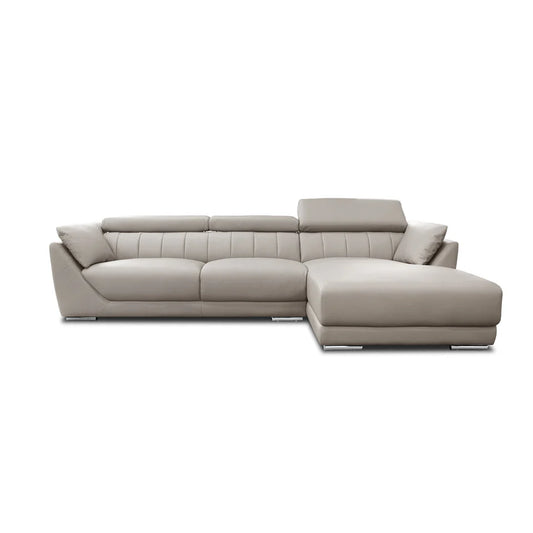ASH FULL LEATHER SECTIONAL SOFA